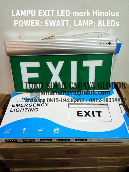 lampu emergency exit merk hinolux hl-9502