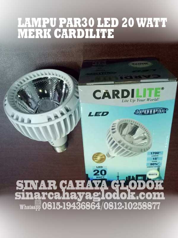 lampu led par30 merk cardilite 20 watt