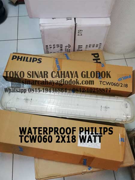 lampu waterproof philips tcw060 2x18 watt