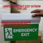 lampu emergency exit outbow