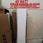lampu plafon 30x120 cm lis silver
