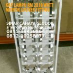 lampu rm mirror louver 2x18 watt