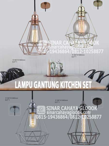 lampu gantung kitchen set