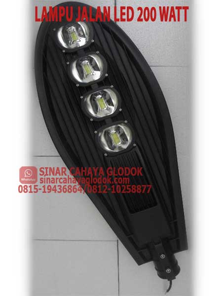 Jual Lampu Jalan LED Kobra 200 watt Epistar | Sinar Cahaya
