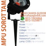 lampu taman merah hijau biru