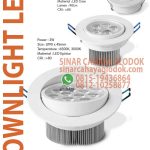 lampu downlight led 12w