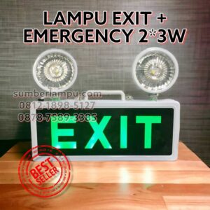 lampu exit emergency led